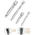 Ampro Tools T11347 Extension Set, Wobble, 4 Piece, 1/4 Drive 4 Inch, 3/8 Drive 3 Inch and 6 Inch, 1/2 Drive 5 Inch