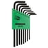 Bondhus Corp. 32432 Tamper Proof Torx Wrench Set, 8 Piece, T6 to T25, Long Length, L Shaped, Twist-to-Lock Plastic Case