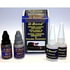 Q-Bond QB2 Quick Bonding Adhesive Kit, Two 10ml Bottles Adhesive, with Black and Gray Filling Powders