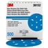 36152 by 3M - 3M™ Hookit™ Blue Abrasive Disc Multi-hole, 3", 500 Grade