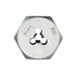 7249 by HANSON - High Carbon Steel Re-threading Right Hand Hexagon Fractional Die - 9/16" - 18 NF
