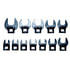 7412 by V8 HAND TOOLS - 3/8" Drive, Crowfoot Set, Metric, 12pc