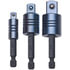 PL100 by VIM TOOLS - 1/4", 3/8" and 1/2" Power-Locking  Square Drive Adapter Set