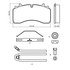 MPBD1777HD by HALDEX - Disc Brake Pad Repair Kit - HD Pro, For Wabco PAN 22 Caliper, FMSI D1777