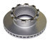 R6206M by HALDEX - Disc Brake Rotor - Cast-In Tone Ring, 10 Mounting Bolt Holes, U Rotor Type