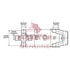 Meritor CP950N 3 Drive Axle Shaft Universal Joint Drive Axle Shaft Universal Joint, 2.501 in. Bearing Diameter, 7.350 in.