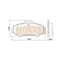 Euclid FSAMPD928 Disc Brake Pad Set Euclid Disc Brake Pad Kit - N - Type Leaf (3 - Leaf)