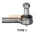 E-9879 by EUCLID - Steering Tie Rod End - Front Axle, Type 1