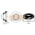 Euclid E-12521 Disc Brake Rotor Disc Brake Rotor - 15.38 in. Outside Diameter, Hat Shaped Rotor