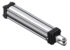 C-7421-PK by APSCO - Hydraulic Cylinder - 4" Bore x 20" Stroke, Double Acting, 16" Bracket, with Pin