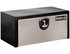 1703703 by BUYERS PRODUCTS - 14 x 16 x 30in. Black Steel Truck Box with Stainless Steel Door