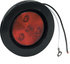 5622514 by BUYERS PRODUCTS - 2.5 Inch Red Round Clearance/Marker Light Kit with 4 LEDs (PL-10 Connection, Includes Grommet and Plug)