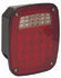 5626738 by BUYERS PRODUCTS - Driver Side 5.75in. Red Stop/Turn/Tail Light with License Plate Light