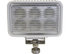 1493118 by BUYERS PRODUCTS - 4in. By 6in. Rectangular LED Clear Flood Light with White Housing