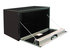 1702700 by BUYERS PRODUCTS - 18 x 18 x 24in. Black Steel Truck Box with Stainless Steel Door