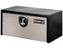 1703703 by BUYERS PRODUCTS - 14 x 16 x 30in. Black Steel Truck Box with Stainless Steel Door