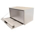 1732400 by BUYERS PRODUCTS - 18 x 18 x 24in. White Steel Underbody Truck Box with 3-Point Latch