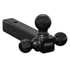 1802200 by BUYERS PRODUCTS - Trailer Hitch - Tri-Ball Hitch, Solid Shank with Black Towing Balls