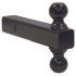 1802215 by BUYERS PRODUCTS - Double-Ball Hitch Solid Shank with Black Balls (2 In., 2-5/16 In.)