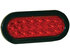 5626520 by BUYERS PRODUCTS - 6 Inch Red Oval Stop/Turn/Tail Light with 20 LEDs Kit (PL-3 Connection, Includes Grommet and Plug)