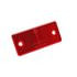 Caterpillar 1169622 Reflector Rectangular Reflector - Red Plastic Lens, 94 x 44 x 7 mm for Caterpillar