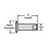 Caterpillar 7B5060 Push-In Fastener Roll Set Rivet, 3/16 in Body Diameter x 15/32 in Length, 3/8 in Head Diameter