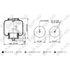 BWP-NSI AS67859 Suspension Air Spring Kit Continental Sleeve Air Spring