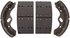ANA614R by WAGNER - Wagner SevereDuty ANA614R Drum Brake Shoe Set