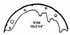 PAB154R by WAGNER - Wagner ThermoQuiet PAB154R Drum Brake Shoe Set
