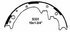 PAB331 by WAGNER - Wagner ThermoQuiet PAB331 Drum Brake Shoe Set