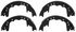 PAB357AR by WAGNER - Wagner ThermoQuiet PAB357AR Drum Brake Shoe Set