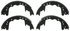 PAB358AR by WAGNER - Wagner ThermoQuiet PAB358AR Drum Brake Shoe Set