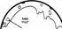 PAB462R by WAGNER - Wagner ThermoQuiet PAB462R Drum Brake Shoe Set