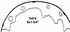 PAB474R by WAGNER - Wagner ThermoQuiet PAB474R Drum Brake Shoe Set