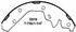 PAB519 by WAGNER - ThermoQuiet Drum Brake Shoe Set