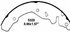 PAB520R by WAGNER - Wagner ThermoQuiet PAB520R Drum Brake Shoe Set