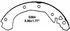 PAB564R by WAGNER - Wagner ThermoQuiet PAB564R Drum Brake Shoe Set