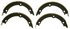 Z908 by WAGNER - Wagner Brake Z908 Parking Brake Shoe