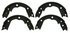 Z927 by WAGNER - Wagner Brake Z927 Parking Brake Shoe