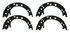 Z928 by WAGNER - Wagner Brake Z928 Parking Brake Shoe