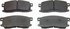 Wagner MX176 Disc Brake Pad Set Wagner ThermoQuiet MX176 Semi-Metallic Disc Brake Pad Set