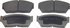 MX247 by WAGNER - Wagner ThermoQuiet MX247 Semi-Metallic Disc Brake Pad Set