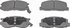 MX263 by WAGNER - Wagner ThermoQuiet MX263 Semi-Metallic Disc Brake Pad Set