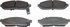 MX281 by WAGNER - Wagner ThermoQuiet MX281 Semi-Metallic Disc Brake Pad Set