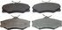 MX338 by WAGNER - Wagner ThermoQuiet MX338 Semi-Metallic Disc Brake Pad Set