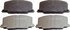 MX356 by WAGNER - Wagner ThermoQuiet MX356 Semi-Metallic Disc Brake Pad Set