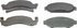 MX50 by WAGNER - Wagner ThermoQuiet MX50 Semi-Metallic Disc Brake Pad Set