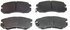 MX563 by WAGNER - Wagner ThermoQuiet MX563 Semi-Metallic Disc Brake Pad Set