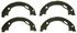 PAB777 by WAGNER - Wagner ThermoQuiet PAB777 Parking Brake Shoe Set