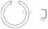 PAB781 by WAGNER - Wagner ThermoQuiet PAB781 Parking Brake Shoe Set